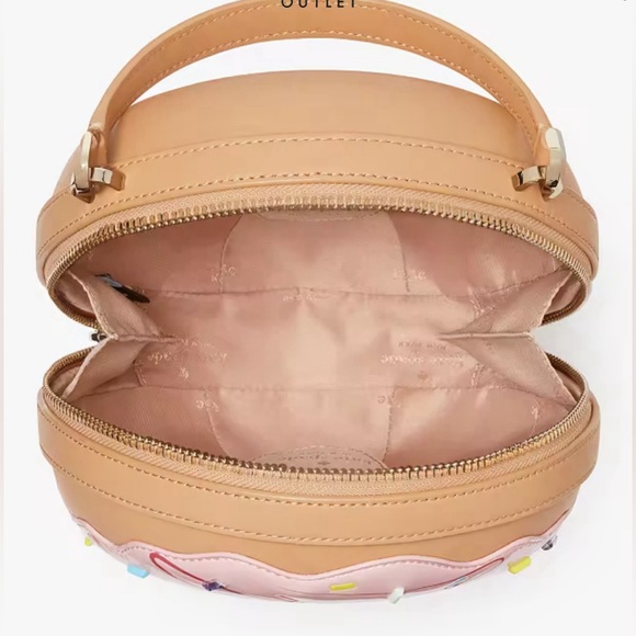 Kate Spade Coffee Break SET Donut Doughnut Crossbody, Cardholder & Necklace, NWT - Picture 10 of 16